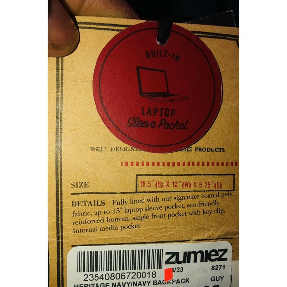 Herschel‎ Supply Co. Heritage Nylon Laptop Backpack - Picture 4 of 4